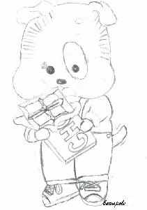 Dog with Candy Bar