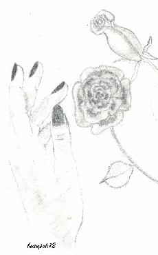 Hand and Roses
