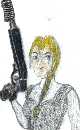 Chick with Gun