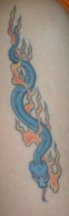 arm snake tat